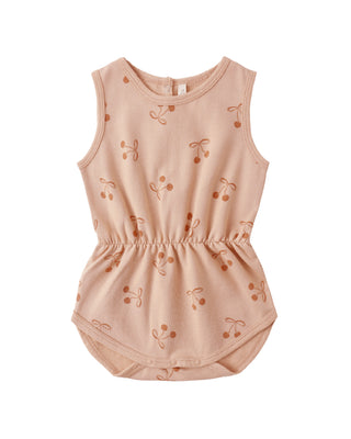 RYLEE + CRU CINCH PLAYSUIT CHERRY BOWS