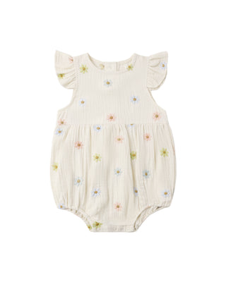 RYLEE + CRU AMELIA ROMPER EMBROIDERED DAISIES