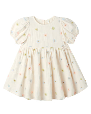 RYLEE + CRU MARLEY DRESS EMBROIDERED DAISIES