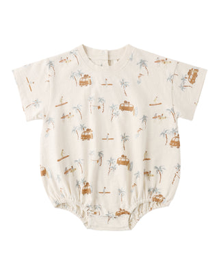 RYLEE + CRU RELAXED BUBBLE ROMPER SURF TOWN