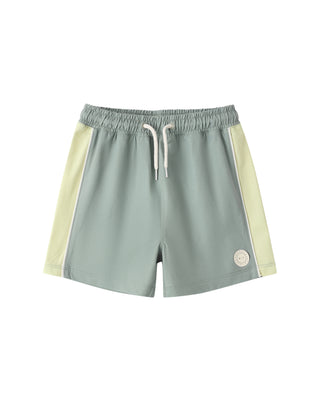RYLEE + CRU PANELED BOARDSHORT SEA GREEN