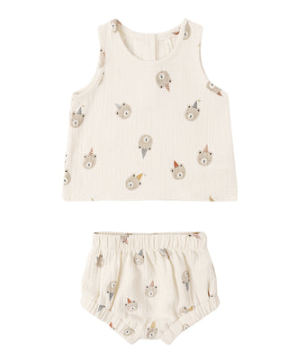 QUINCY MAE WOVEN TANK SET PARTY BEARS