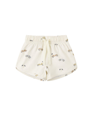 QUINCY MAE BOYS SWIM SHORTS RACE CAR