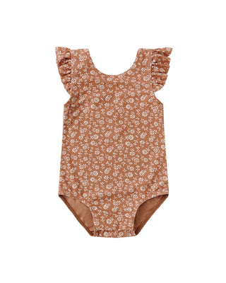 QUINCY MAE SCOOP BACK ONE-PIECE SWIMSUIT POPPY FLORAL