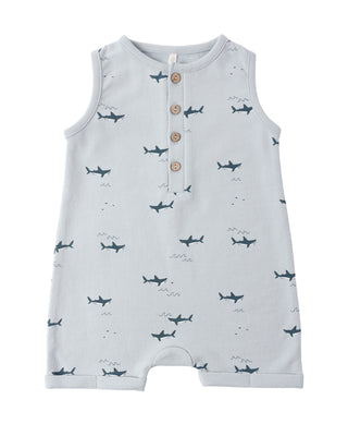 RYLEE + CRU DAVIS ROMPER SHARKS