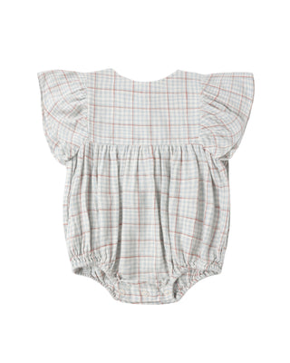 RYLEE + CRU KALEA ROMPER LIGHT BLUE PLAID