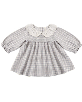 QUINCY MAE CALLIE DRESS BLUE GINGHAM