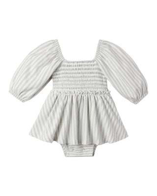 QUINCY MAE LAINEY ROMPER CLOUD STRIPE