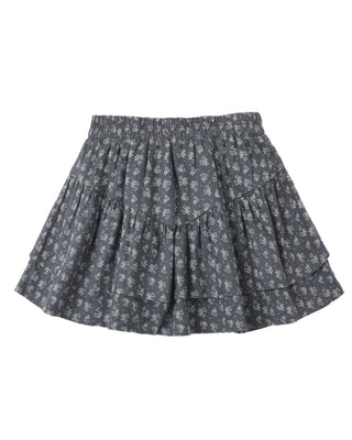 RYLEE + CRU TIERED MINI SKIRT HEART DITSY