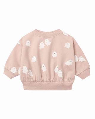 QUINCY MAE RELAXED FLEECE SWEATSHIRT SWEET GHOST