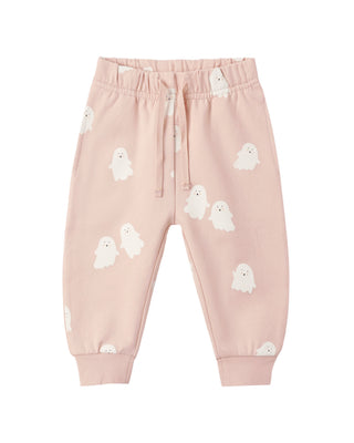 QUINCY MAE RELAXED FLEECE SWEATPANT SWEET GHOST