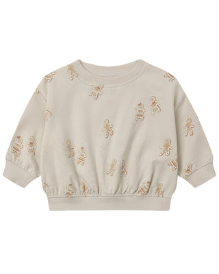 QUINCY MAE RELAXED FLEECE SWEATSHIRT GINGERBREAD
