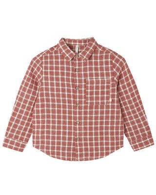 RYLEE + CRU COLLARED LONG SLEEVE SHIRT VINTAGE PLAID