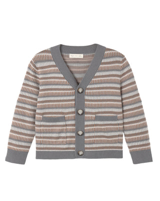 RYLEE + CRU WYNN CARDIGAN MULTI-STRIPE