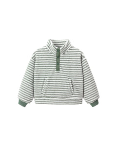 Rylee + Cru Snap Pullover & Relaxed Sweatpant- Evergreen
