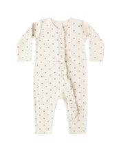 Load image into Gallery viewer, Quincy Mae Ruffle Jumpsuit- Blue Ditsy
