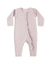 Load image into Gallery viewer, Quincy Mae Ruffle Jumpsuit- Lilac Ditsy

