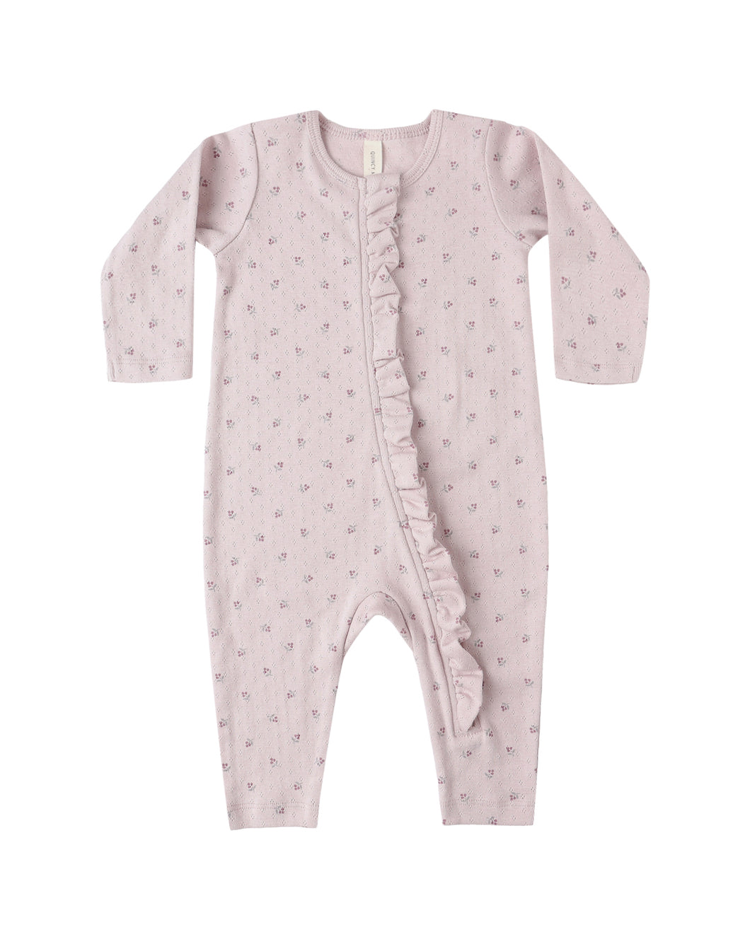 Quincy Mae Ruffle Jumpsuit- Lilac Ditsy