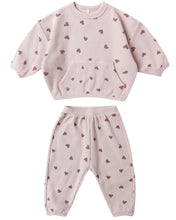 Load image into Gallery viewer, Quincy Mae Waffle Slouch Set- Hearts
