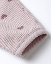 Load image into Gallery viewer, Quincy Mae Waffle Slouch Set- Hearts
