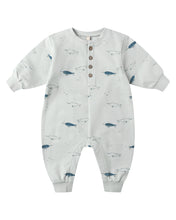 Load image into Gallery viewer, Quincy Mae Relaxed Fleece Jumpsuit- Narwhals
