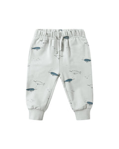 Quincy Mae Relaxed Fleece Sweatset- Narwhals