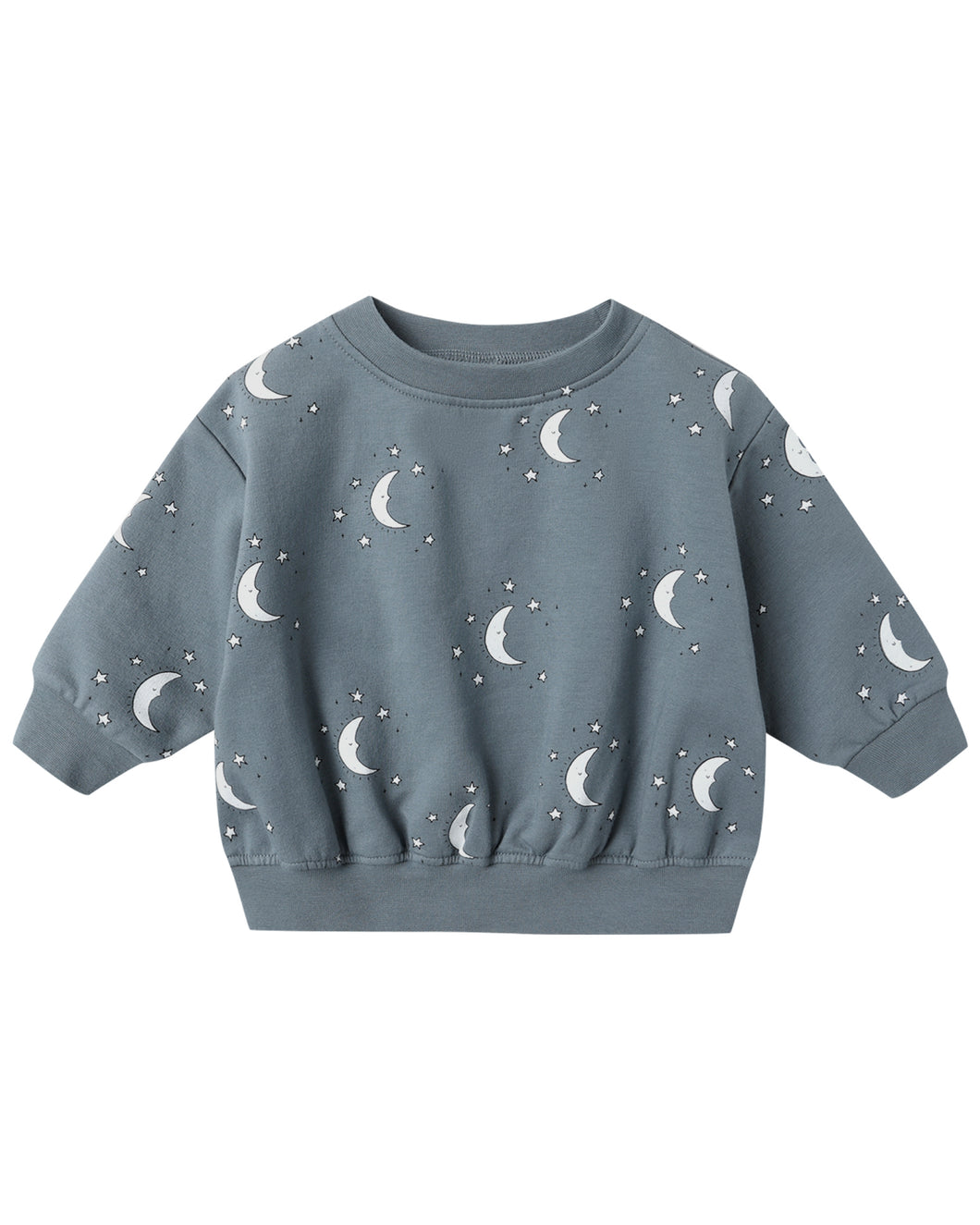 Quincy Mae Relaxed Fleece Sweatset- Silver Moons