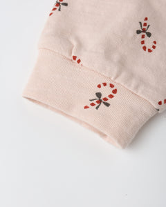 Rylee + Cru Long Sleeve Tee + Pant Set- Candy Canes