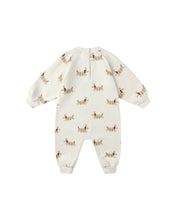 Load image into Gallery viewer, Rylee + Cru Raglan Jumpsuit- Christmas Dogs
