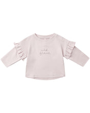 Load image into Gallery viewer, Quincy Mae Ruffle Long Sleeve Tee and Drawstring Pant Set- Wild Flower &amp; Garden
