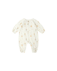 Rylee + Cru Henley Jumpsuit- Nutcracker