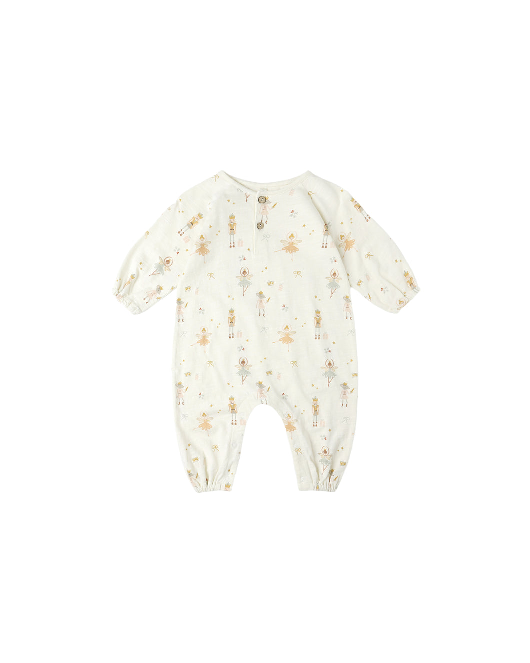 Rylee + Cru Henley Jumpsuit- Nutcracker
