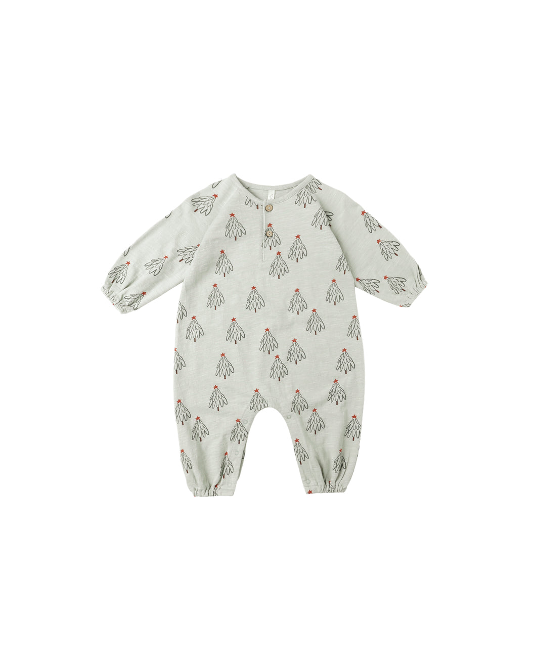 Rylee + Cru Henley Jumpsuit- Trees