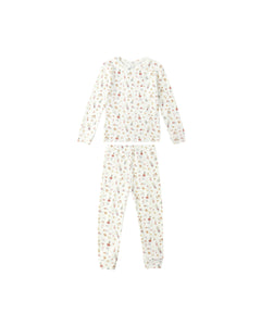 Rylee + Cru Organic Long Sleeve Pajama Set- Festive