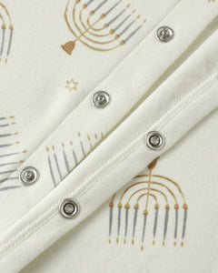 Rylee + Cru Organic Long John Pajamas- Hanukkah