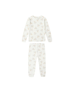 Rylee + Cru Organic Long Sleeve Pajama Set- Hanukkah