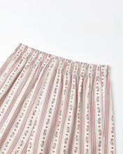 Load image into Gallery viewer, Rylee + Cru Ruffle Pajamas- Candy Cane Stripe
