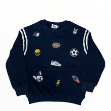 Load image into Gallery viewer, Lola + The Boys Varsity Patch Jogger Set Navy
