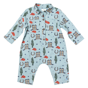 Pink Chicken Tiny Rodeo Baby Boy's Easton Jumper