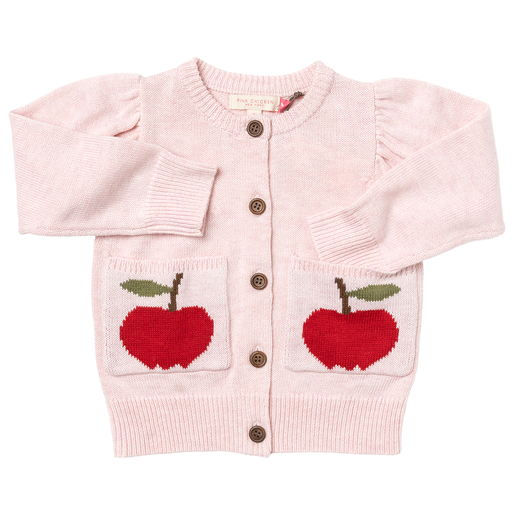Pink Chicken Apple Pocket Sweater