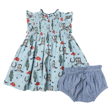 Load image into Gallery viewer, Pink Chicken Tiny Rodeo Stevie Dress Set
