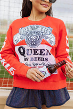Load image into Gallery viewer, Queen of Sparkles Queen of Beers Sweatshirt
