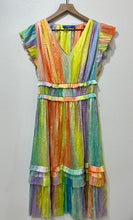 Load image into Gallery viewer, Pleaded Watercolor Midi Dress
