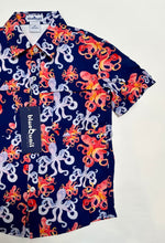 Load image into Gallery viewer, BlueQuail Octopus Short Sleeve Shirt
