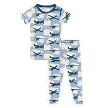 Load image into Gallery viewer, Kickee Pants Pond Planes Pajama Set
