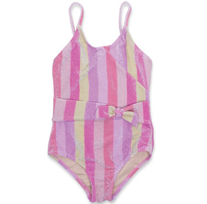 Shade Critters Rainbow Shimmer Stripe One Piece Swimsuit