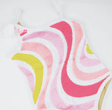 Load image into Gallery viewer, Shade Critters Sherbert Swirl Sequins One Piece Swimsuit
