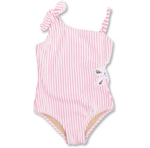 Load image into Gallery viewer, Shade Critters Berry Stripe Terry One Piece
