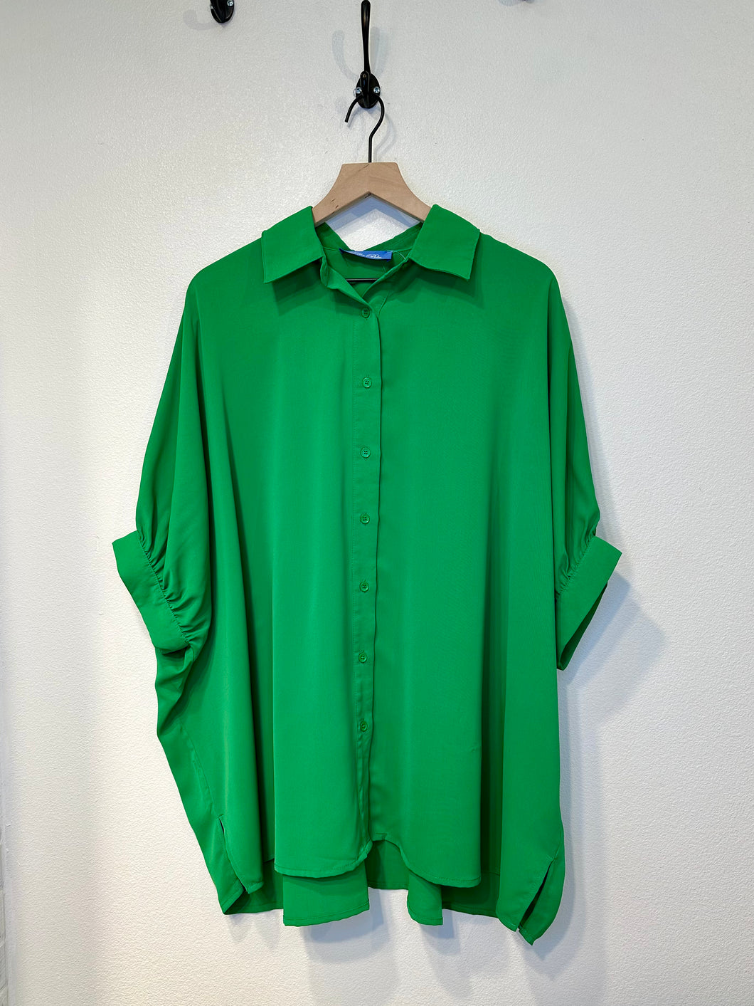 Shamrock Green Buttoned Collared Shirt