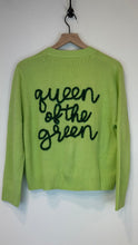 Load image into Gallery viewer, Queen of Sparkles Queen of The Green Cardigan
